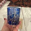 Cobalt Ember Lattice Whiskey Glass | Cut in partner workshops photo review