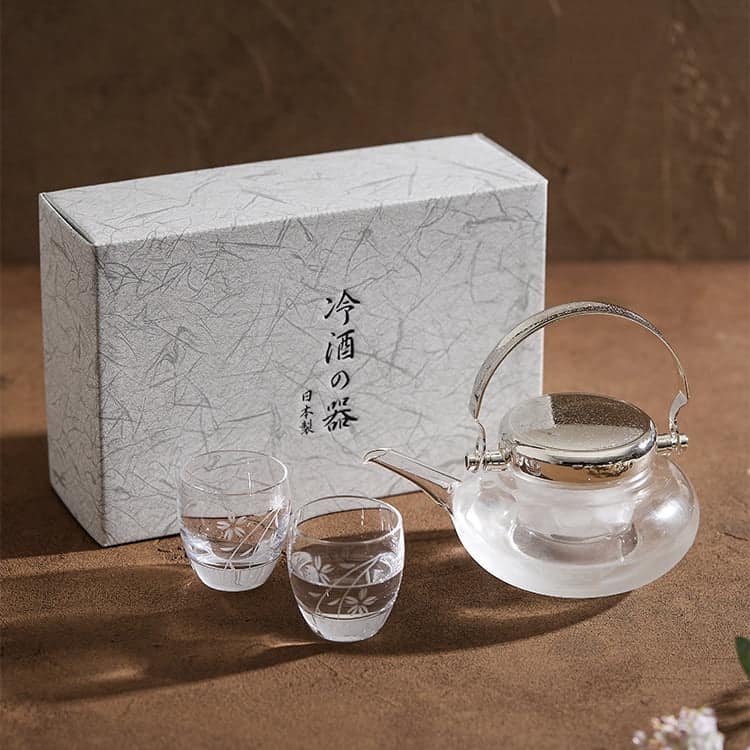 Toyo-Sasaki Handcrafted Chirori Cold Sake Set - Main Image