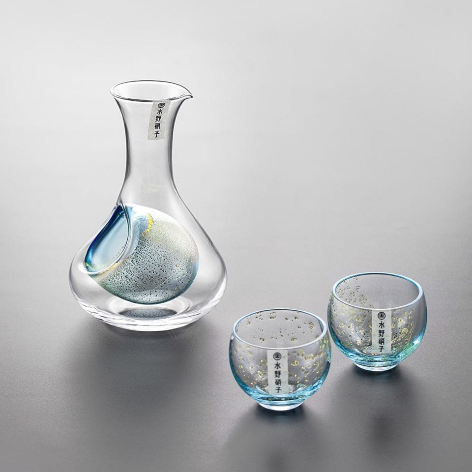 Misuno Handcrafted Gold Foil Starlight Sake Set - Main Image
