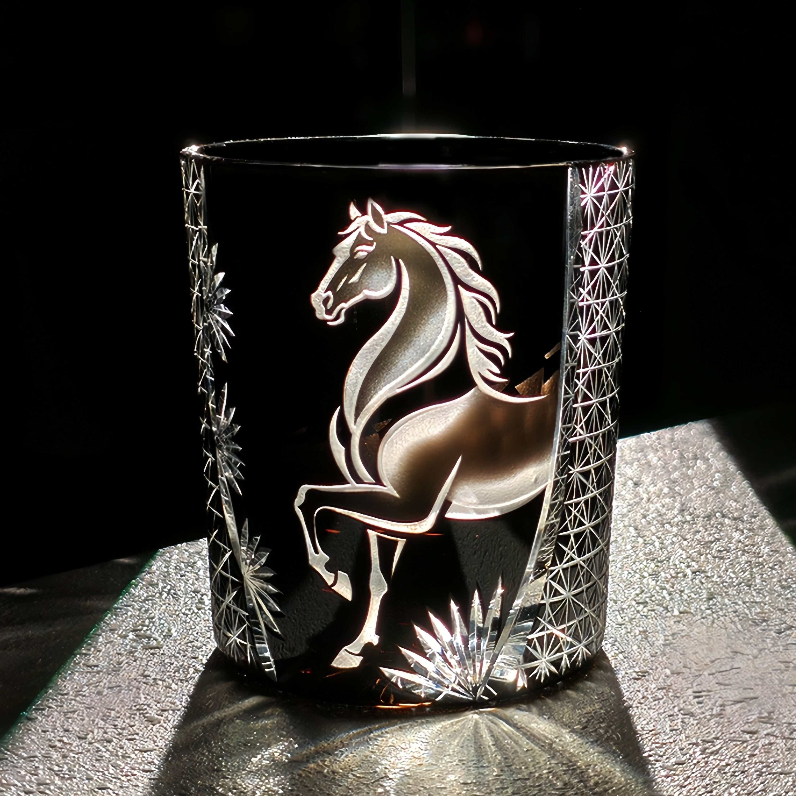 Cristamor Handcrafted Meiba Whisky Glass With Wooden Box - Image 4