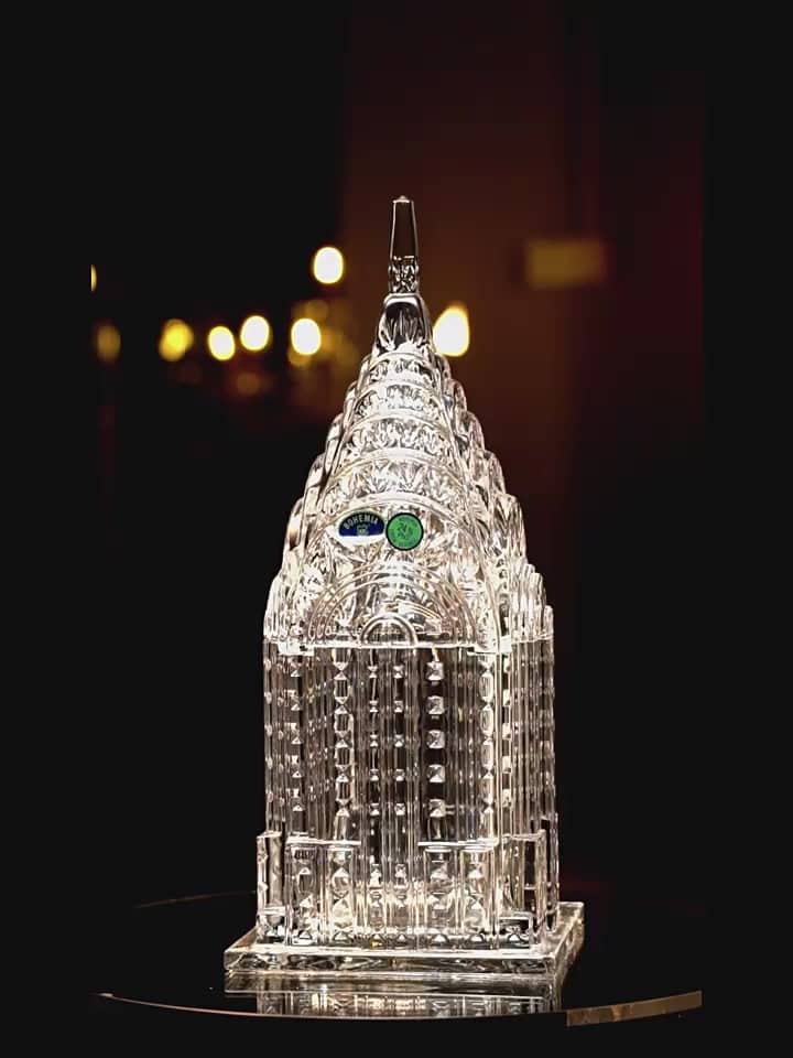 Bohemia Gold Trimmed Crystal Castle Keepsake Box - Image 2