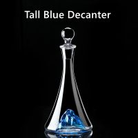 1x Tall Blue Decanter Only