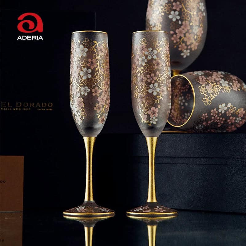 Aderia Sakura Kinpaku Glass Collection - Image 4
